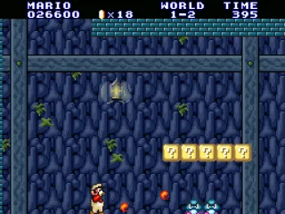 Fire Mario can throw 2 fireballs at the