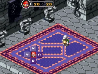 Battle menu is very simple. Each button corresponds to an action