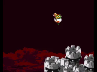 Bowser brings the princess into his Castle (TM)