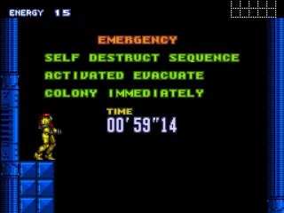 After defeating the alien, you have one minute to escape from Ceres Station