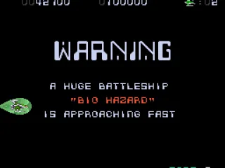 Each level ends with a huge battleship