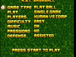 Main menu