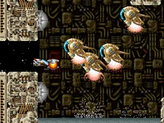 Large, colorful enemies.