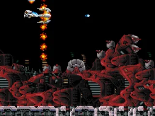 Power-ups help shoot hard-to-reach enemies.