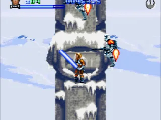 Climbing the outside of the last AT-AT...