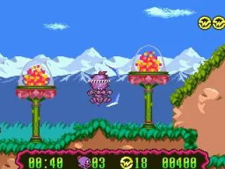 Widget's trademark spin as he transforms...