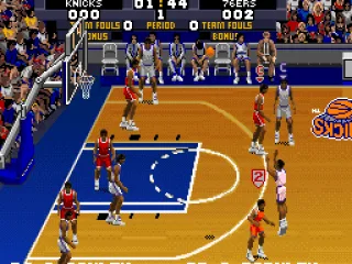 The scoreboard in the background