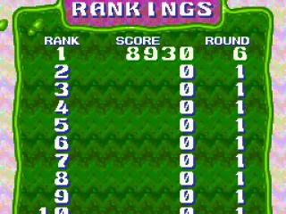 Your best scores are displayed in the RANKINGS screen. Many training = many points = better position!