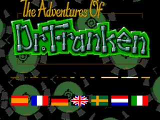 European title screen: lots of languages to select from...