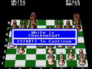 White's king is checkmated. Black wins.