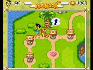 Barney got caught by Betty and is dragged back a few fields