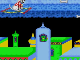 If you find Waldog, you play this flying carpet bonus game.