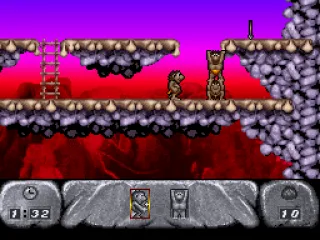 Climb up to get the spear