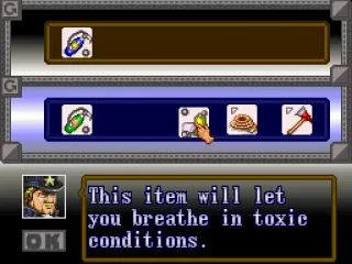 Sorting out your inventory before a level.