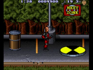 Jump onto the spinner to go to the next zone