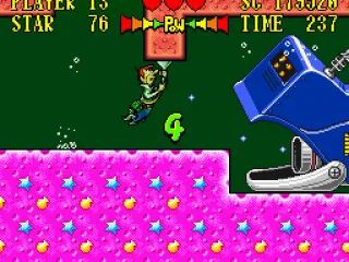 Suck on to the wall or ceiling so you wouldn't be swallowed by the Robo-Whale.  But you can't do this for long as George needs the P.O.P. to breathe!