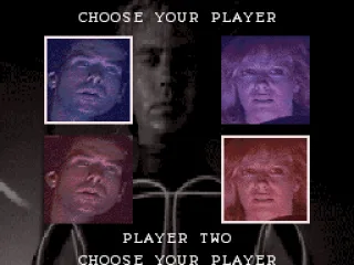 Selecting a character.