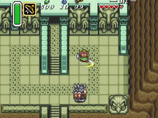 At the entrance to the eastern dungeon