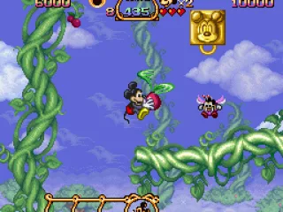 With these tomatoes Mickey can fly for a short while.