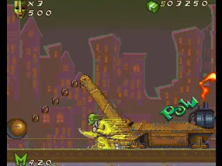 Even the demolition equipment wants The Mask dead