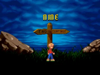 Game Continue Screen