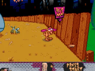 Hit the fence there to knock it down