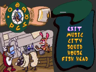 Options and password screen