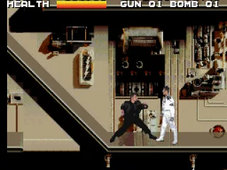 Here he prepares to waylay an unsuspecting evil scientist