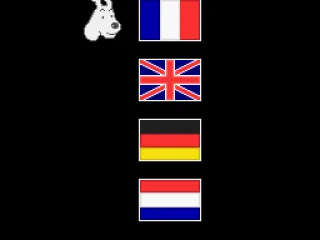 Language select screen.