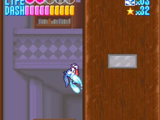 Buster can dash up walls