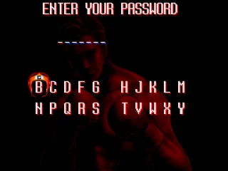 Password screen