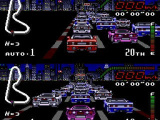 Other race is close to start, but the location now is a nocturne New York.