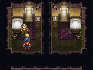 In a room in an inn.