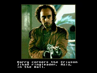 The game uses actual pictures taken from the movie.