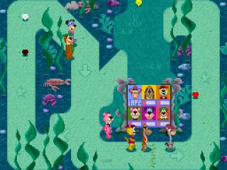 Deep sea map note the rain cloud