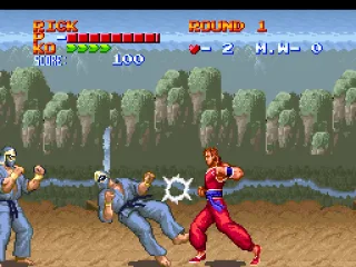 Knocking an enemy to the ground