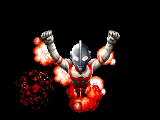Ultraman heading to the fight