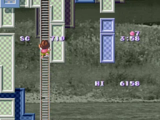 Ladders are another way of moving up the level.