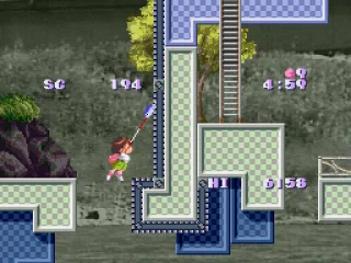 Riding the conveyor belt.