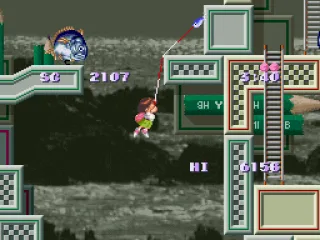 Your fishing rod is your main way of navigating levels.