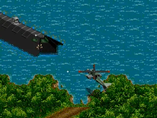 A huge armoured boat