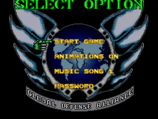 Main menu