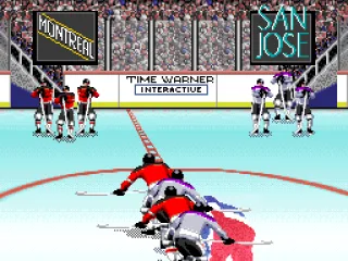 Skate to the team you want to play as.