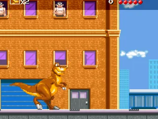 Watch out for the guys above dropping objects.