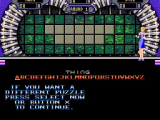 The player can change the puzzle if they don't like the category