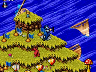 Hourglass to extend time, gems to gain points.