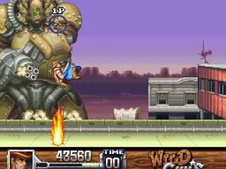 Clint is quick enough to escape death as he jumps over the gunfire