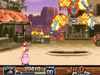 There's not much left of Carson City when Annie destroys this droid