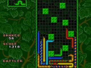 Forest background with obstacle grid