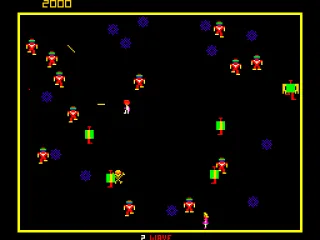 There are many enemies to kill. (Robotron)